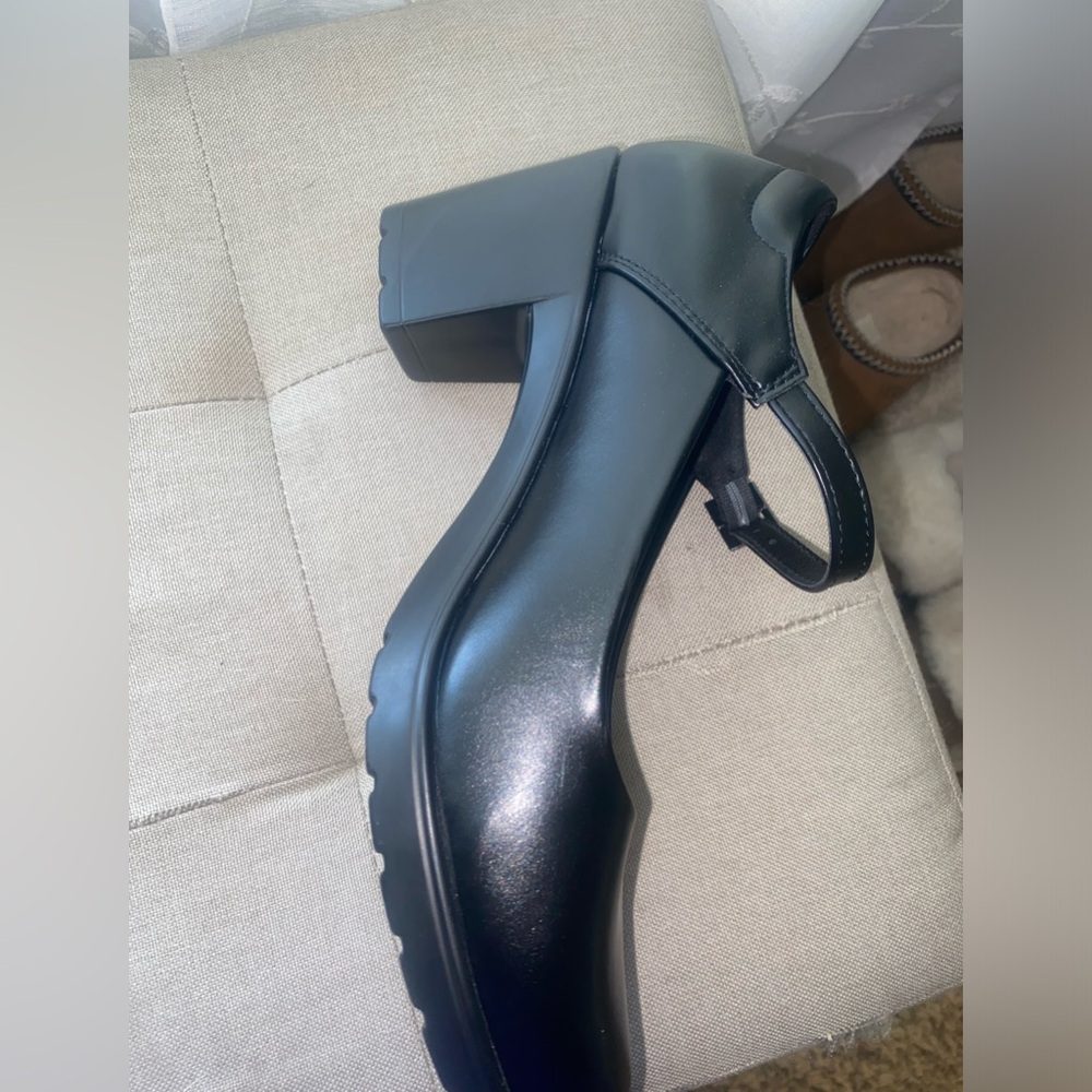 Black mary Jane’s Faux leather